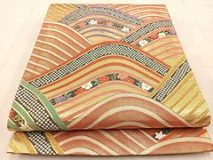 平和屋着物○訪問着 駒刺繍 花筏 浜松風景 暈し染め 金彩