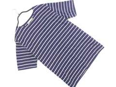 nano universe ナノユニバース ボーダー 半袖 カットソー sizeL/紺ｘ白 ■◆ メンズ