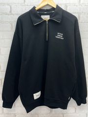 WTAPS ダブルタップス DEPST01 SWEATER CTPL Half Zip Sweat Shirt ブラック X(03)