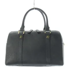 アニエスベー ボヤージュ Agnes b. VOYAGE ハンドバッグ 2way ショルダーバッグ ミニボストン レザー 革 ロゴ型押し 黒 ブラック /CK11 ■GY11