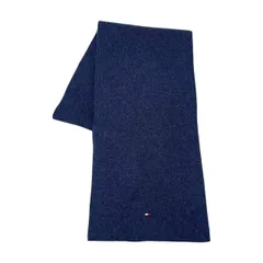 TOMMY HILFIGER トミーヒルフィガー ウール ニット マフラー サイズOS/ブルー系 メンズ