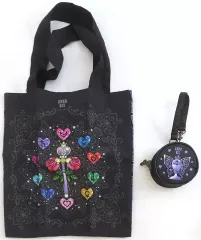 【中古】雑貨 ローズ柄 ポーチ付きエコバッグ 「美少女戦士セーラームーン×ANNA SUI」