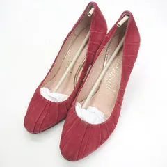 ◇ Θ LOVERSOUL ラバーソウル スウェード系 パンプス ハイヒール サイズ23.5 レッド レディース E  【1410100067053】