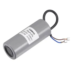 uxcell CBB60ランコンデンサ 60uF 250V AC 2ワイヤー 50/60Hz シリンダー 124x50 mm ターミナル付き エアコン プレッサー ウォーターポンプ モーター用