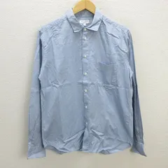z■ユナイテッドアローズ/UNITED ARROWS B＆Y 長袖シャツ【L】青/men's/182【中古】■