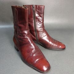 TANINO CRISCI タニノクリスチー　赤茶色　6 1/2 サイドジップブーツ ヴィンテージ　Vintage 約25cm