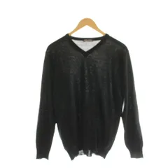 バーニーズニューヨーク BARNEYS NEW YORK ニット セーター Vネック 長袖 50 黒 ブラック /AT ■OS ■GY46のサムネイル