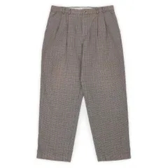 ドッカーズ DOCKERS 90s 90年代 初期 2タック トラウザー 珍品 旧タグ Levi's リーバイス傘下 USA アメリカ ヴィンテージ 古着 メンズ ズボン パンツ ブラウン系 グレンチェック柄 W34 L32【中古】