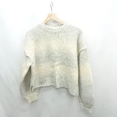 ◇ ⊇ LOWRYS FARM ローリーズファームファーム グラデーション 長袖 ニット セーター サイズM グレー系 レディース E  【1501230007412】