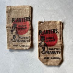 1950年代〜60年代 Mr. Peanut ピーナッツ 麻袋 ミスターピーナッツ