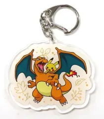【中古】キーホルダー ピカチュウ＆リザードン ポケモンオリジナルアクリルキーホルダー 「ポケットモンスター×PRONTO」 対象フード注文特典