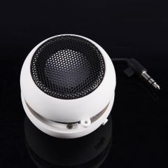 [신속 배송] 스피커 USB 충전 케이블 포함 소형 경량 iPod/MP3/MP4/MP5/휴대 전화/컴퓨터/3.5mm 오디오 잭의 디바이스에 적용 가능(흰색)