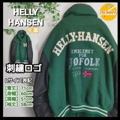【管理番号 2212zfFAFZ1/1】【入手困難】刺繍 牛革 HELLY HANSEN ヘリーハンセン スタジャン