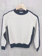 ◇ ESTNATION エストネーション ウール ニット 長袖 セーター 38 ネイビー * 1002800240111 【中古】 【1002800240111】