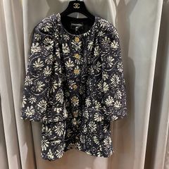 シャネル ニットワンピース ブラック×ホワイト サイズ38 P58970 - メルカリ