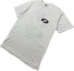 90s ☆ NIKE USA製 デザイン プリント Tシャツ 半袖 ホワイト M スポーツ ストリート アメカジ 古着 ミックス ビンテージ ナイキ■DB266