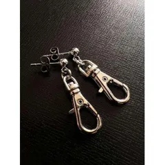 キーホルダー型 ピアス ステンレス アレルギー対応 両耳用 アクセサリー