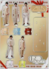 【中古】アクリルスタンド・アクリルパネル [単品] M!LK プレミアム全員集合アクリルスタンド 「CD Ribbon FC限定盤」 同梱品