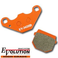 ハイグレード ブレーキパッド EV-342HD バイク用 セミメタル ブレーキパット オートバイ 部品 パーツ 補修 交換 EVOLUTION 1セット(2枚)