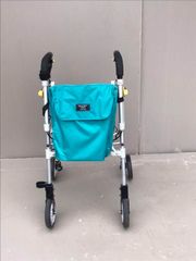 【中古介護用品】歩行器　ヘルシーワン・ライト(ターコイズブルー)