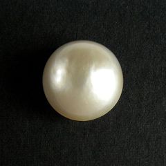 ☆極美品☆南洋白蝶真珠（ルース）丸珠 11.4 mm 1pc 片穴 ホワイト 