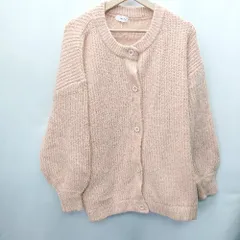 ◇ Darich ダーリッチ 長袖 カラーニットカーディガン サイズFree ピンク レディース E  【1408060030279】