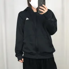 adidas(アディダス) 黒 裏起毛 ジップアップパーカー フード付き 160 250424