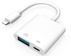 【新着商品】さまざまなUSB周辺機器をサポート 使用簡単 設定不要 変換 usb lightning 急速充電 データ/写真/ビデオ/ファイル転送 iPhone/iPadに適用 双方向 カメラアダプター 2IN1 変換アダプタ USB iPhone MFi認証