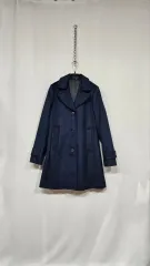 Theory(セオリー) ウール/カシミア ハーフコート (ネイビー)