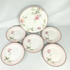 【未使用・新品】NARUMI ナルミ ROFUSION BONECHINA 大皿約27cm 1枚　中皿約21cm 5枚　計6枚セット 《NO 00975》