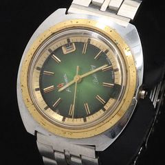 稼働】タイメックス マーリン グリーンダイヤル 70s 手巻き - メルカリ
