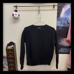 お買得 A.P.C. アーペーセー ウール ケーブルニット ブラック XS インナーにもOK