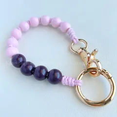 LIRA☆スマホ ハンド ストラップ ウッドビーズ 天然 木 製 ウォレット チェーン キー ホルダー バッグ チャーム リスト ブレスレット ベビー ブランケットク シューズ クリップ 犬 猫 携帯 手首 ブレスレット ギフト ハンドメイド KASUGAR