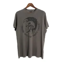 DIESEL ディーゼル ロゴ 半袖Ｔシャツ ブラウン(メンズ XL)中古 古着 U2568