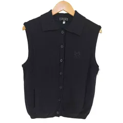 ジョルジオアルマーニ Giorgio Armani GOLF MADE IN ITALY デサント製 刺繍ロゴ ウールニットベスト レディース US：6 のサムネイル