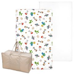 un doudou ディズニー お昼寝布団セット 3点セット 70×120cm トイ・ストーリー 白 綿100% 防水バッグ ネームタグ付 新品 全部洗える キッズ 子供 保育園 幼稚園 入園準備 雨の日も安心 通園バッグ 撥水バッグ OHF NZ1267-3