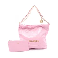 シャネル CHANEL ショルダーバッグ マトラッセ シャネル22 スモール AS3260 ピンク レザー CHANEL22 マトラッセ チェーンショルダー レディース Used Aのサムネイル