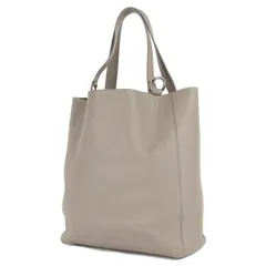 JIL SANDER ジル・サンダー H レザー トートバッグ H TOTE 肩掛け 大型 グレー系 イタリア製 ブランド カバン【メンズ】のサムネイル