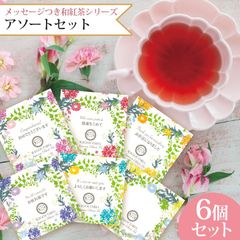 きごころ 和紅茶 ティーバッグ プチギフト 個包装  メッセージ入り アソート 6個入り 国産紅茶  紅茶 おしゃれ 日本の紅茶 鹿児島産 八女産 【和紅茶専門店きごころ公式】