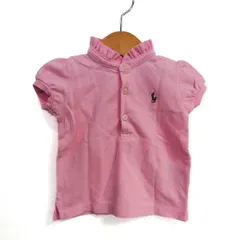 ラルフローレン ポロシャツ 半袖 ポニーロゴ トップス ベビー 女の子用 9Mサイズ ピンク系 RALPH LAUREN 【中古】