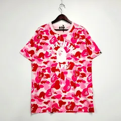 A BATHING APE アベイシングエイプ ピンクカモ カレッジ T L