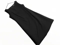 COMME CA DU MODE コム サ デ モード ノースリーブ Iライン ワンピース sizeM/黒 ■◆ レディース