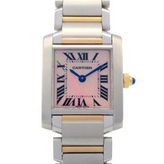 カルティエ CARTIER 腕時計 タンクフランセーズ SM ピンクシェル K18PG（ピンクゴールド） ステンレススチール タンクフランセーズ SM レ