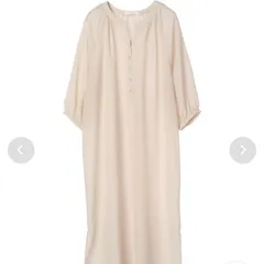 グリーンパークス　ベージュ　シアーワンピ