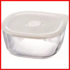 KSTM-60-TW kitchen BUONO 600ml 密閉保存容器・角 クリア 耐熱ガラス製 日本製 HARIO(ハリオ)