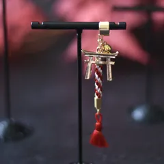 和風イヤーカフ【神社参拝】◆ハンドメイド お正月 ノンホールピアス お出かけ 紅葉