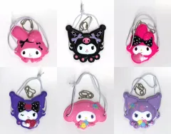 【中古】キーホルダー 全6種セット 「マイメロディ＆クロミ ミニチュアおめんコレクション」