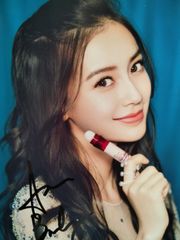 アンジェラ・ベイビー直筆サイン入り超 大型写真…Angelababy-