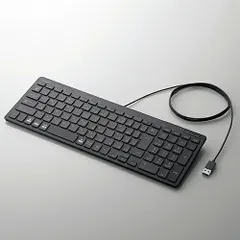 エレコム 有線コンパクトキーボード パンタグラフ式 薄型 ブラック TK-FCP097BK （1点）のサムネイル