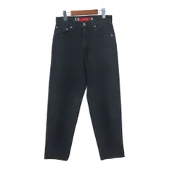 90年代 USA製 Levi's リーバイス SilverTab シルバータブ LOOSE デニムパンツ ブラック (レディース M) 中古 古着 T0138